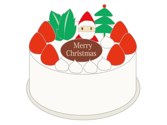 640x480 Christmas Cake Santa