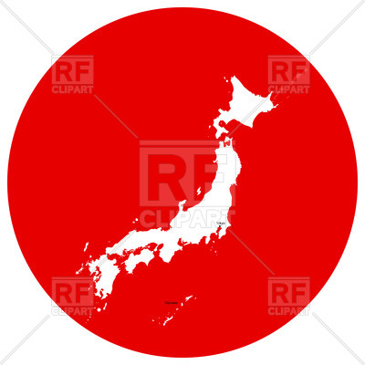 400x400 Japan Map Outline Royalty Free Vector Clip Art Image