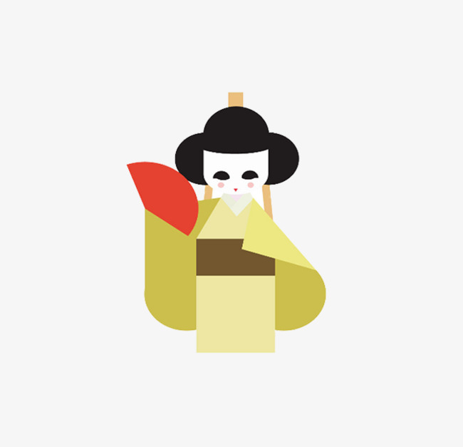 650x627 Japanese Dolls, Japanese Woman, Hand Painted Cartoon, Puppet Png