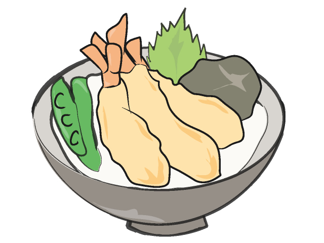 640x480 Bowl Of Rice And Fried Fish Food Clip Art Free Illustration