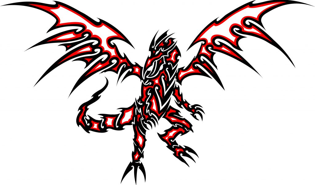 1024x600 Red And Black Dragon Tattoo Red Eyes Black Dragon Clipart