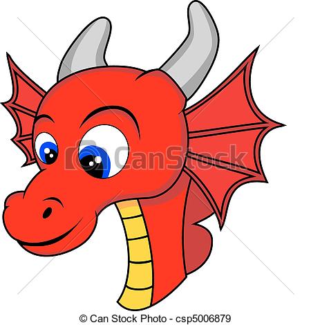 450x470 Dragon Head Clipart Cute Dragon Head Drawing Csp5006879