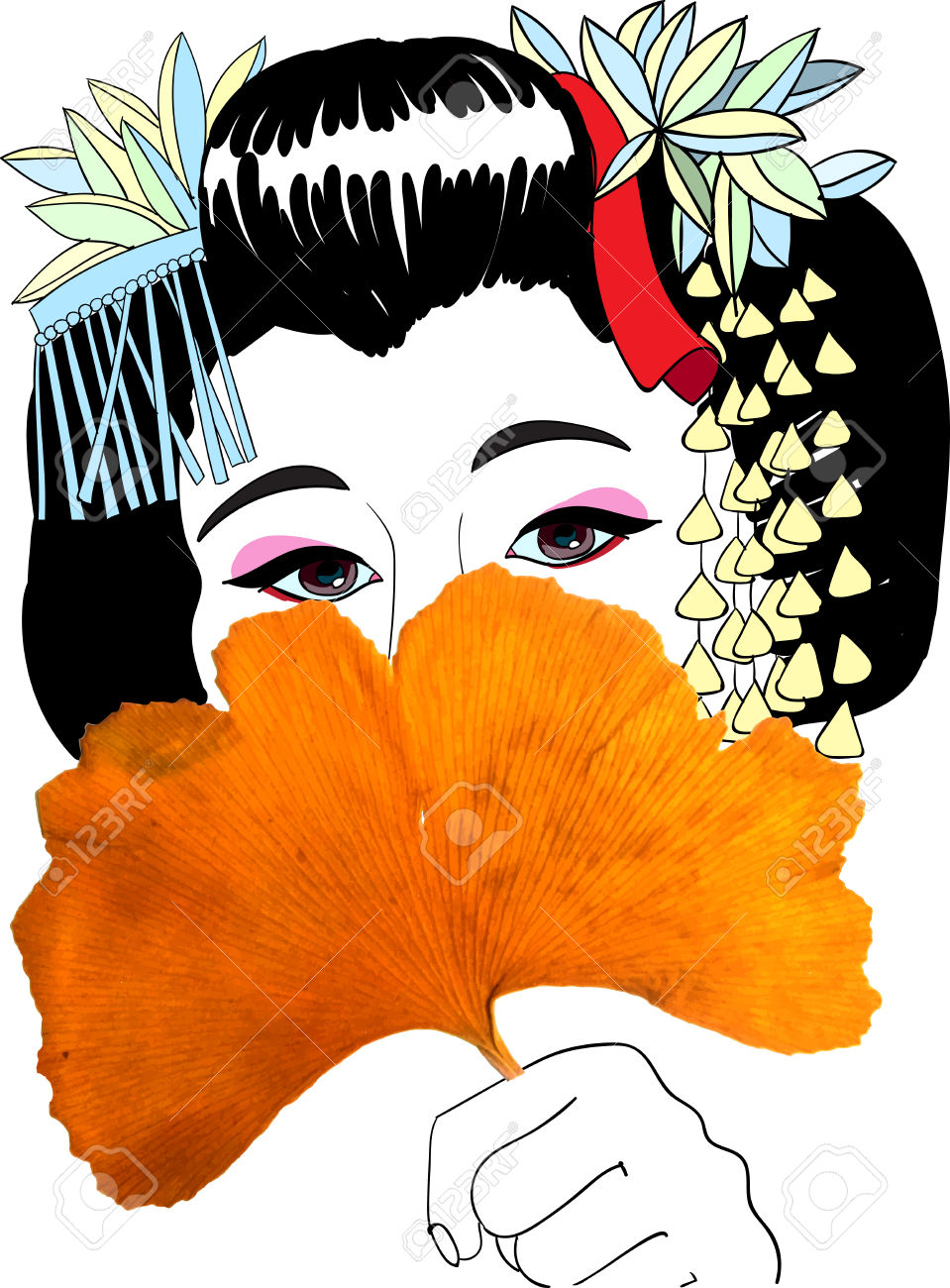 959x1300 Leaf Fan Clipart