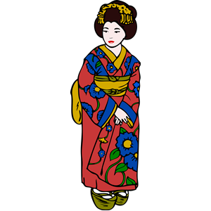 300x300 Japanese Clipart Kimono