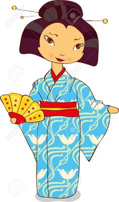 236x401 Kimono Art Clipart Picture Of A Geisha Dancing In A Purple