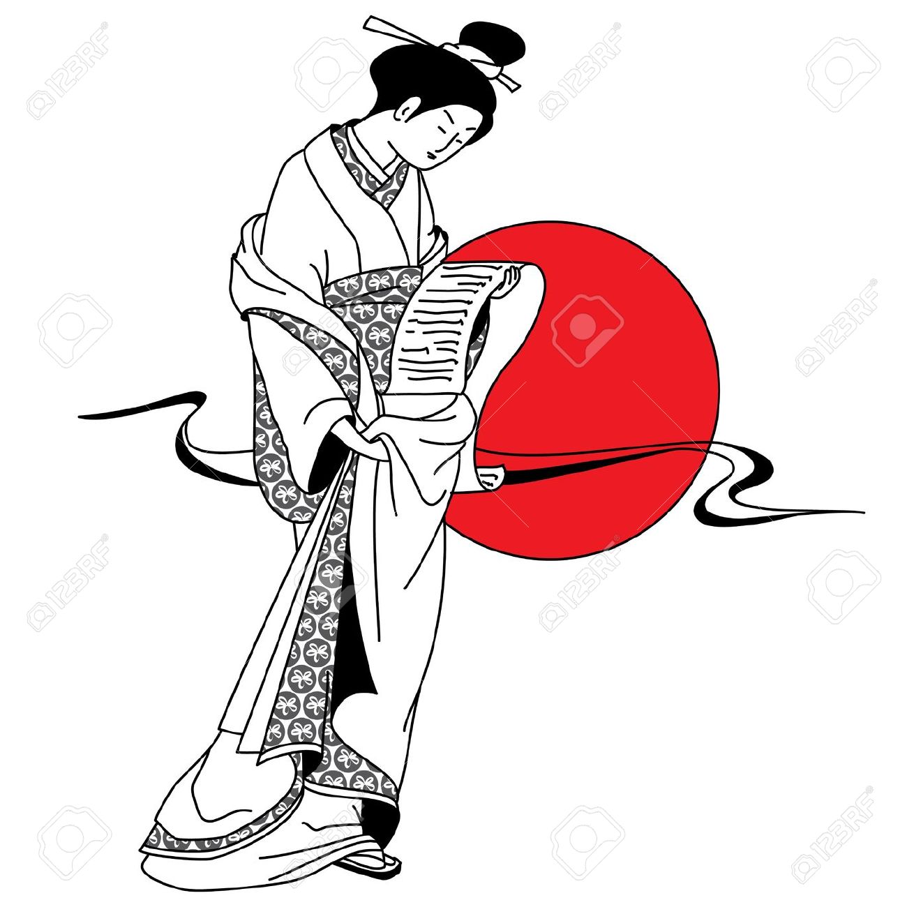 1300x1300 Clip Art Geisha Clip Art