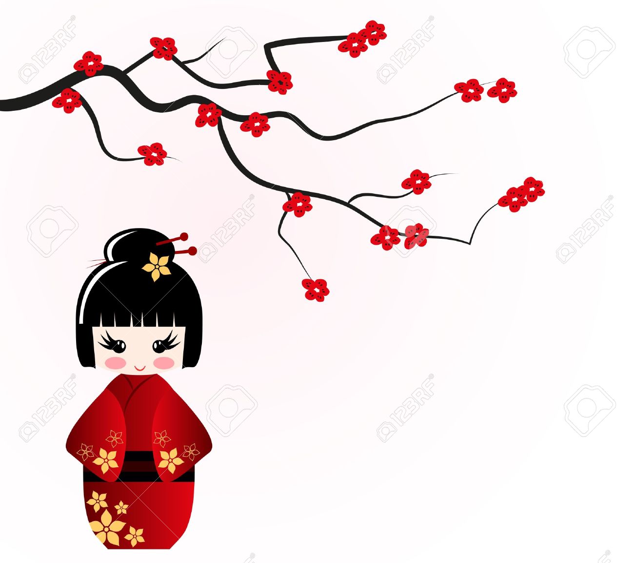 1300x1153 Japanese Clipart Kokeshi Doll Free Collection Download And Share