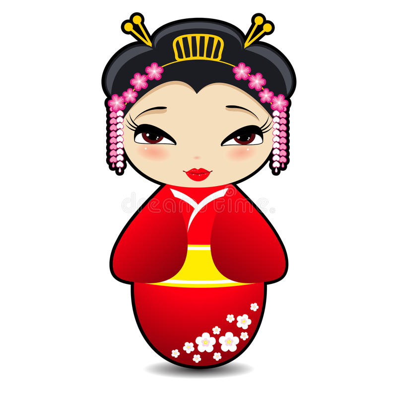 800x800 Japanese Doll Clipart Group