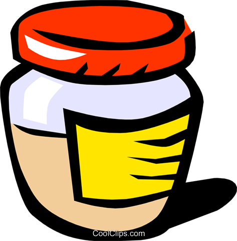 473x480 Mustard Jar Royalty Free Vector Clip Art Illustration Food0249
