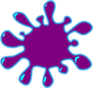 299x282 Purple Splash Clip Art