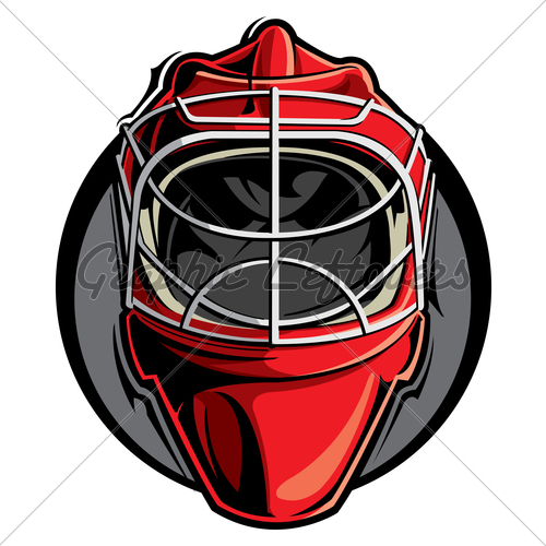 500x500 Goalie Mask Clipart