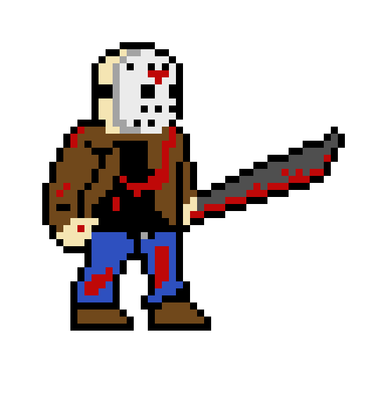 520x580 Jason Voorhees Pixel Art Maker