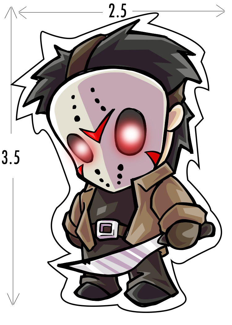 750x1050 Jason Voorhees Sticker Bunleungart Online Store Powered By