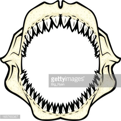 414x414 Shark Jaws Premium Clipart