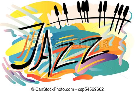 450x308 Jazz Festival. Creative Conceptual Music Festival Vector . Clip