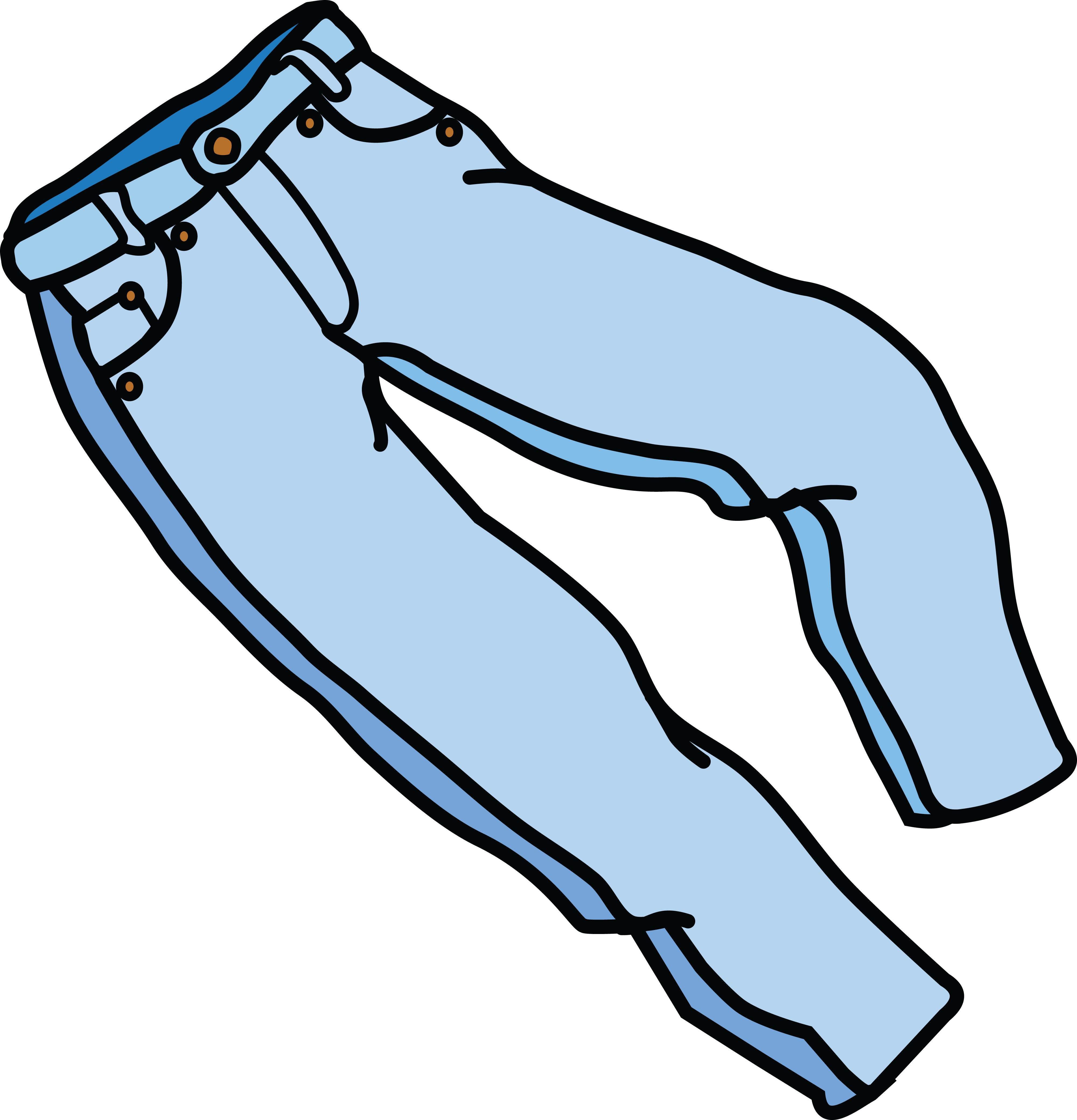 4000x4161 Free Clipart Of A Pair Of Jeans
