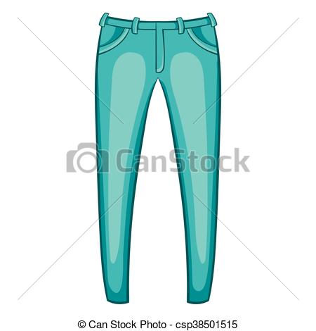 450x470 Mens Jeans Icon, Cartoon Style. Mens Jeans Icon In Cartoon