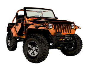 300x225 Jeep Clip Art