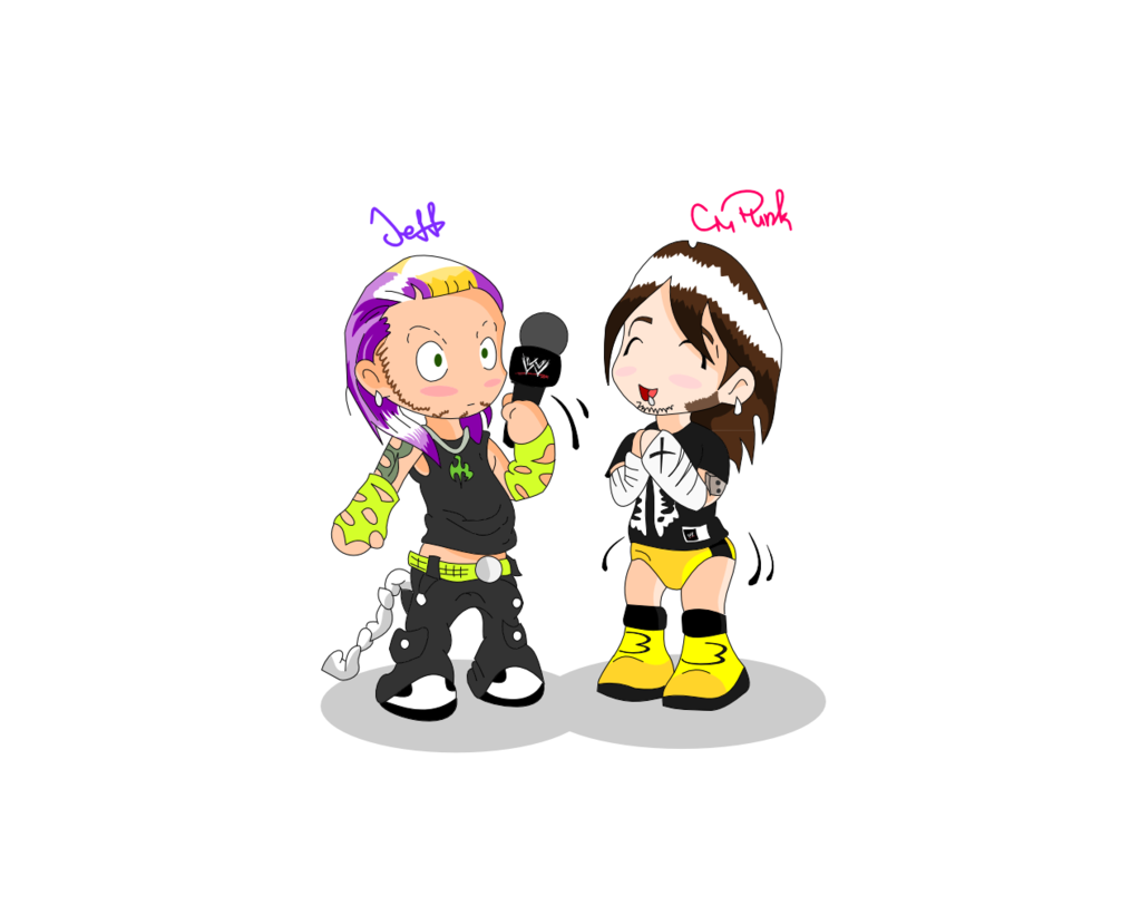 1024x821 Jeff Hardy N Cm Punk By Ramessz