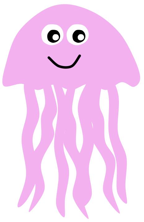 465x716 Jellyfish Clipart