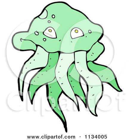 450x470 Jellyfish Clipart Green