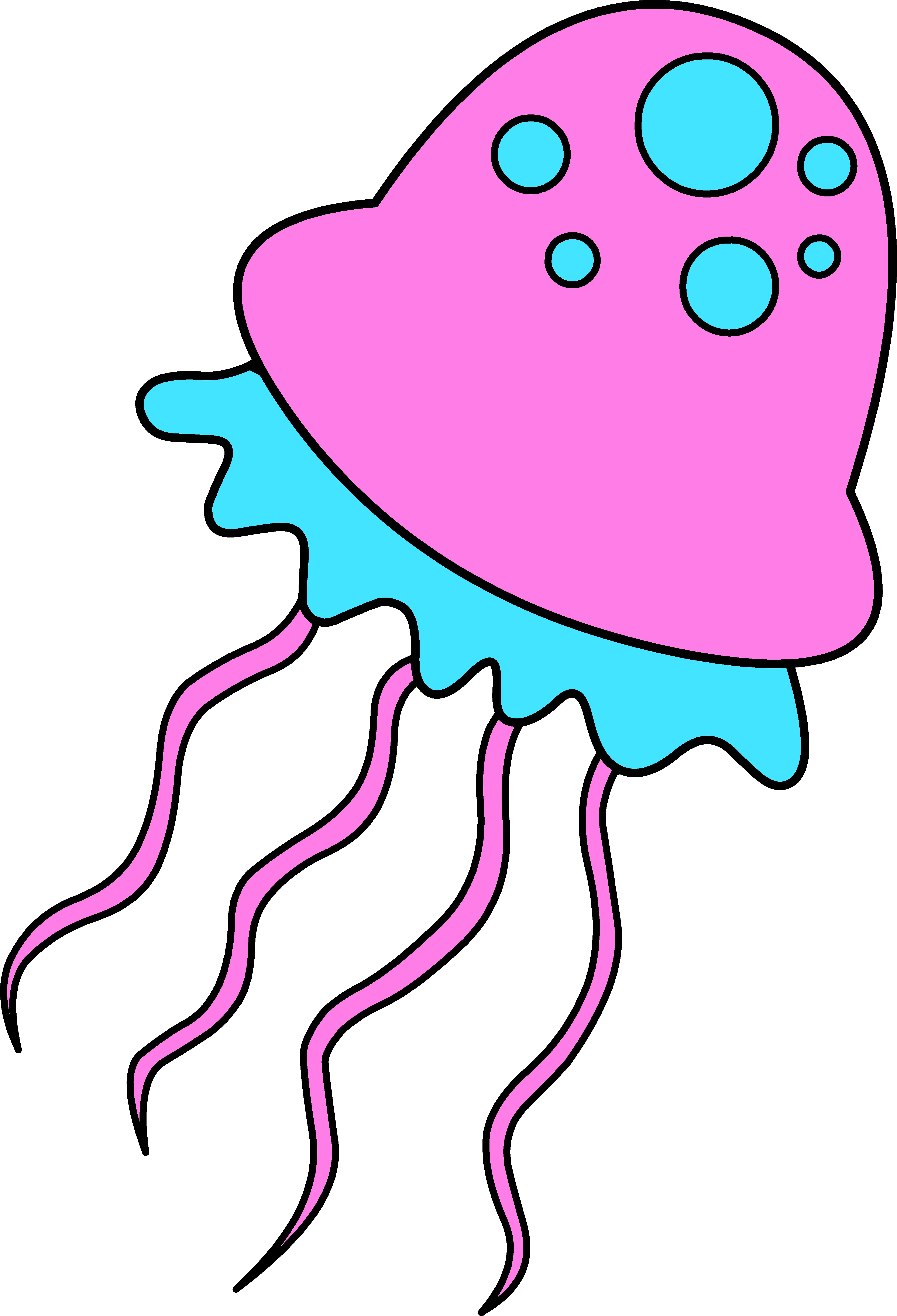 4224x6197 Unique Jellyfish Clipart Collection