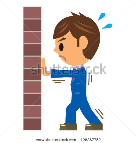 450x470 Wall Clipart Man