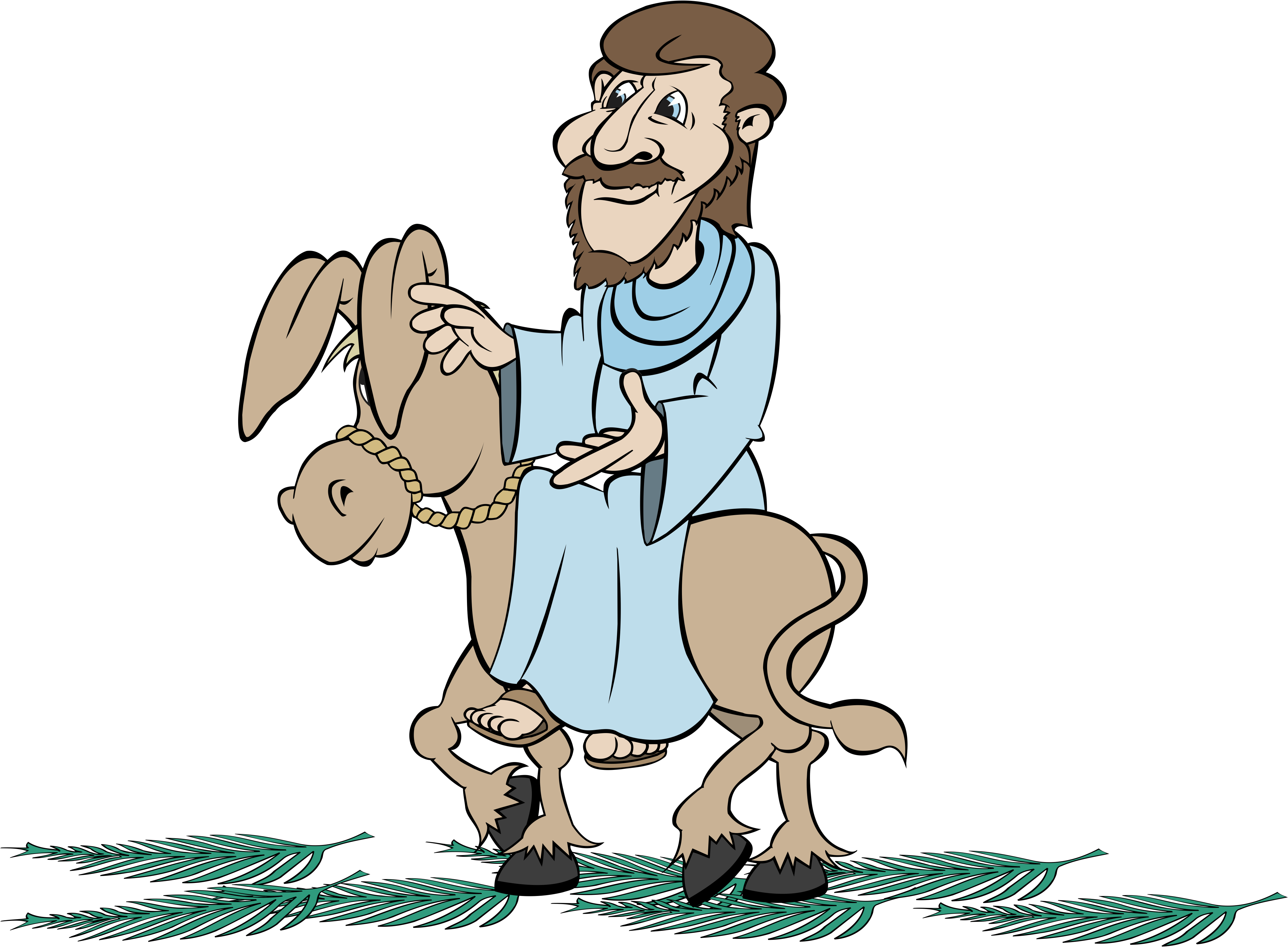 4446x3267 Jesus Riding Donkey Clipart Amp Jesus Riding Donkey Clip Art Images