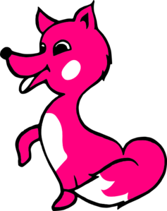 237x299 Pink Fox Kid Clip Art