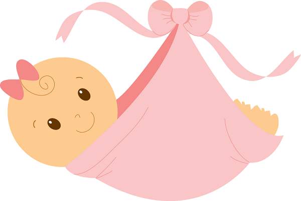 600x402 Clipart Cute Baby Girl Clip Art Rabbit Pink Babies