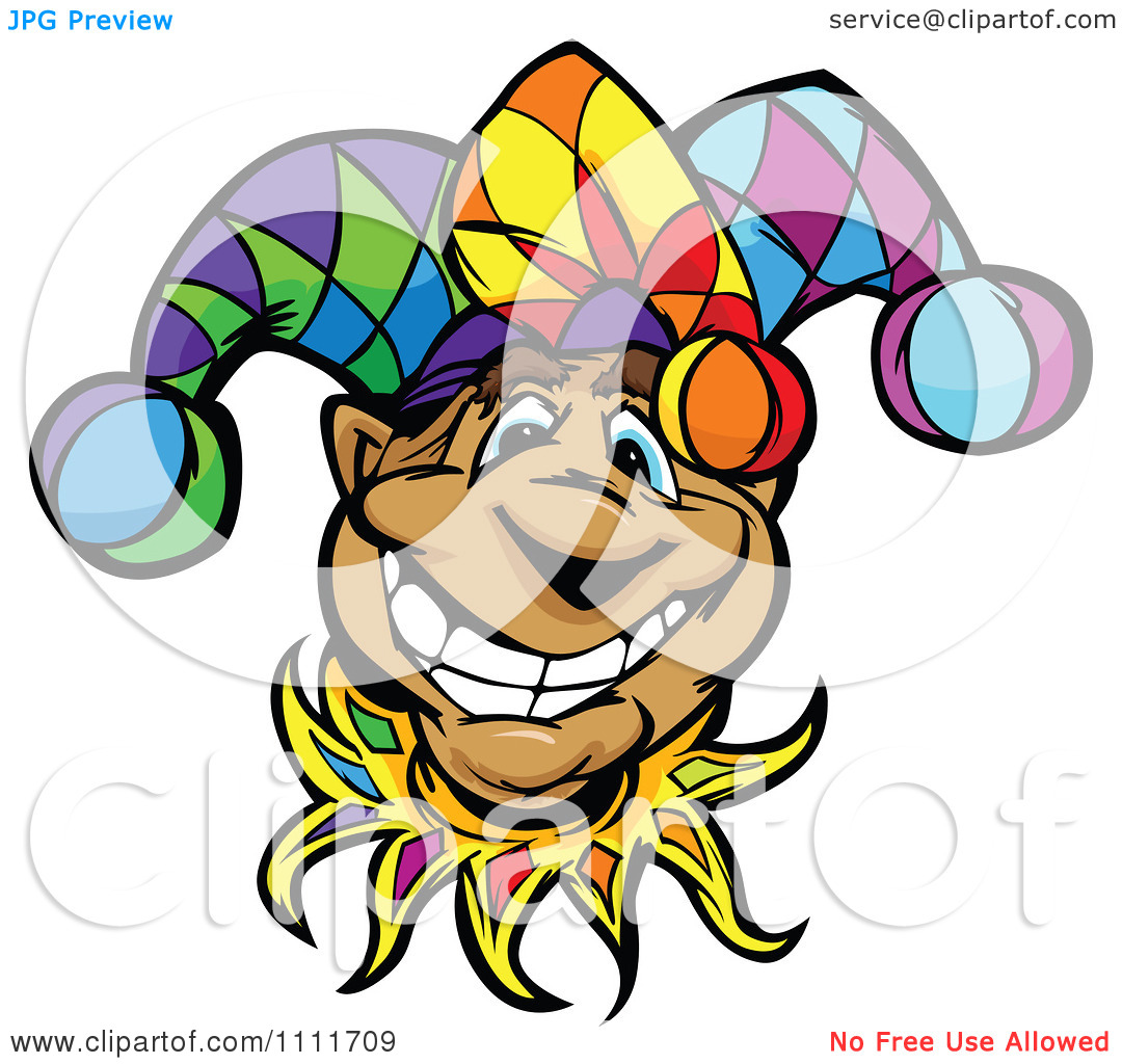 1080x1024 Smiling Jester Clipart