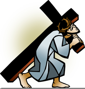 289x300 Clipart Carrying Cross Free Images