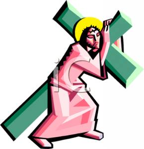 290x300 Jesus Carrying A Cross