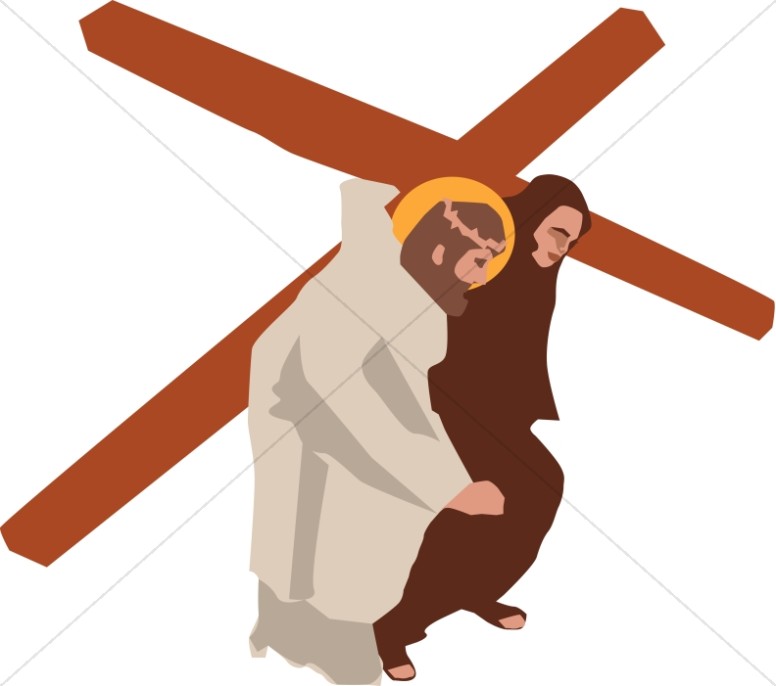 776x686 Jesus Carries The Cross Stations Of The Cross Clipart