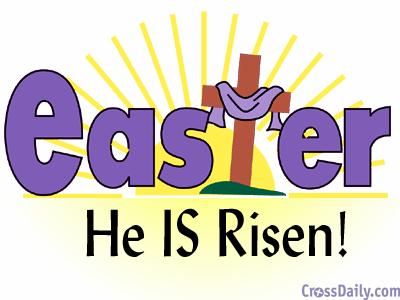 400x300 Jesus Is Risen Clipart