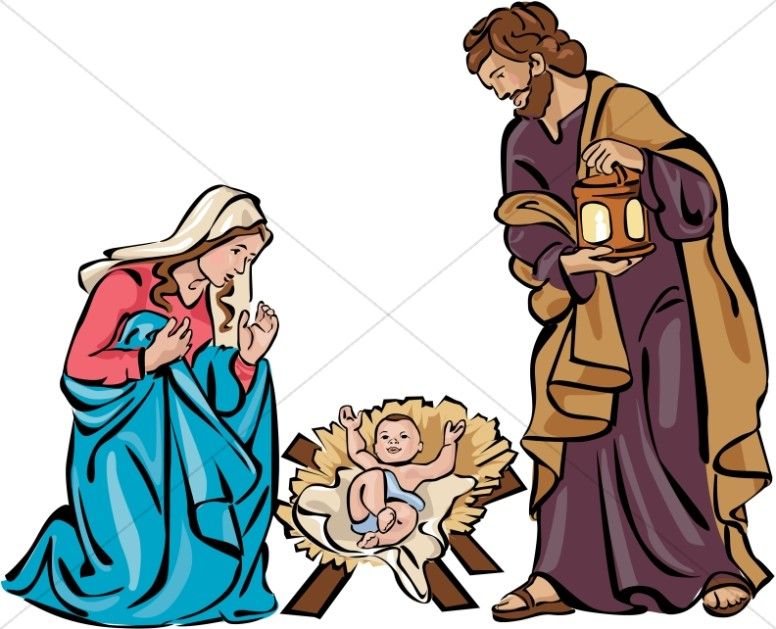 776x629 Holy Family Nativity In Color Christmas Holy