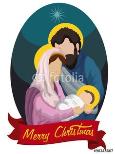 236x317 Adorable Nativity Scene With Night Sky Free Vector Christmas