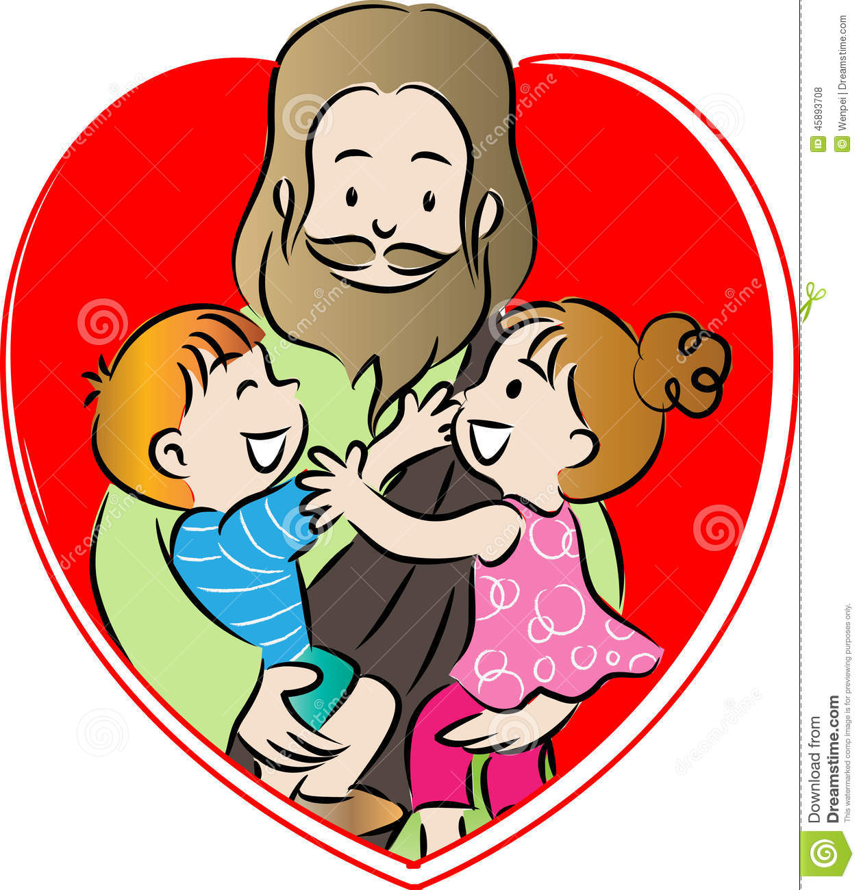 1257x1300 Jesus Children Clip Art