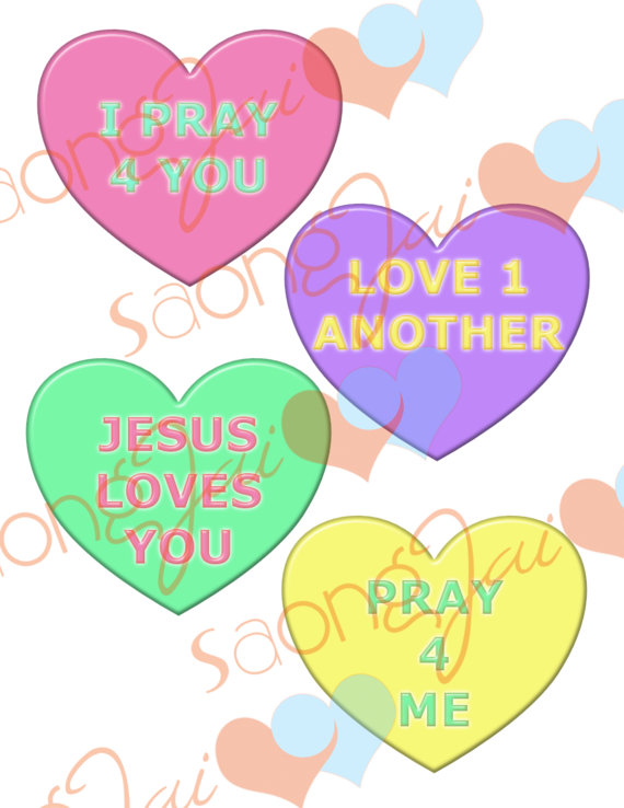 570x738 Christian Candy Hearts Clipart