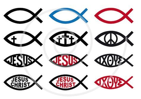 474x335 Jesus Christ Digital Clip Art, Christian Clipart, Fish Sign, God