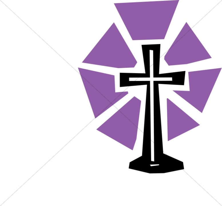 776x723 Pleasurable Clip Art For Lent Cut Out Cross With Purple Shine