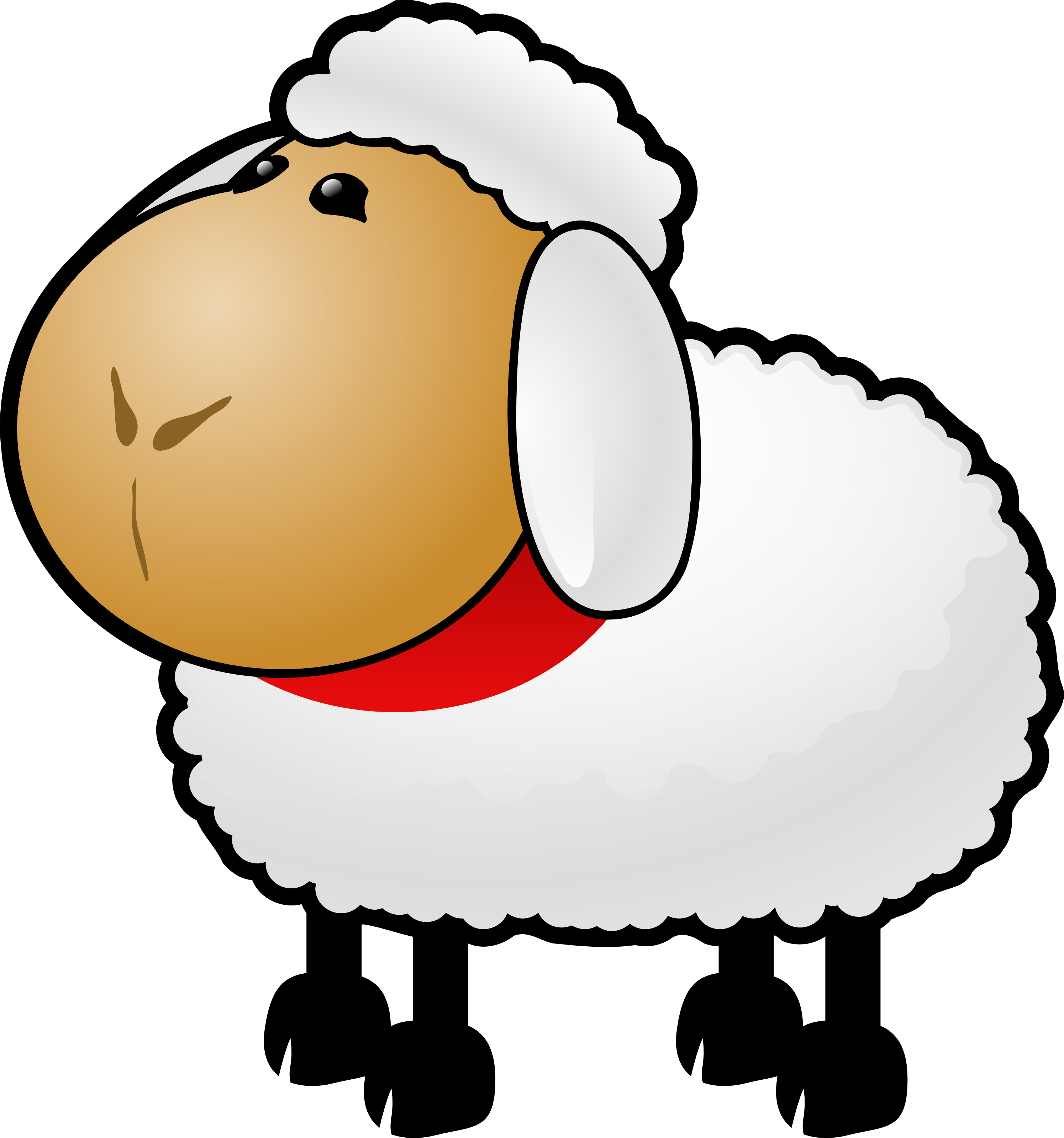 2990x3200 Shepherd And Sheep Clipart