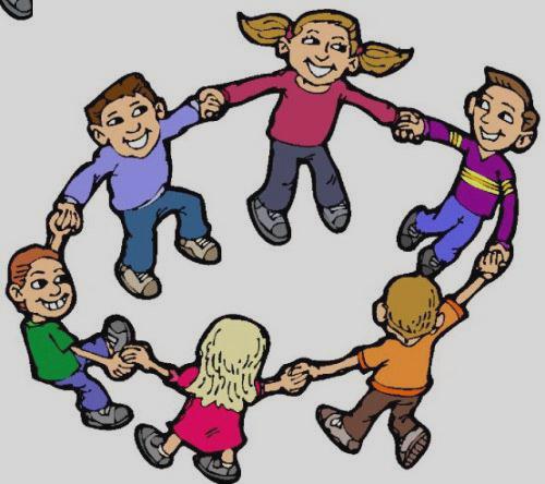 500x444 Jesus Playing With Children Clipart