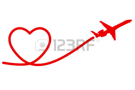 450x300 Love Clipart Plane Clip Art Romantic Heart Wedding Airplane