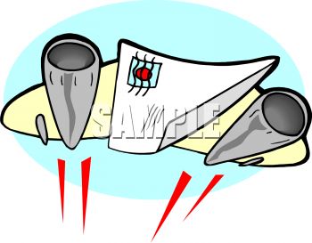 350x273 Royalty Free Clip Art Image Concept For Airmail Letter On A Jet
