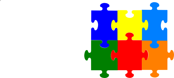 600x271 Jigsaw Puzzle 6 Pieces Png, Svg Clip Art For Web