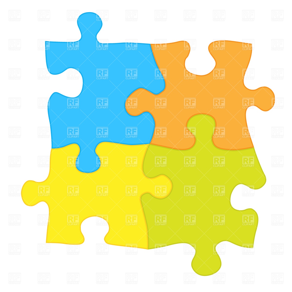 1200x1200 Jigsaw Puzzle Royalty Free Vector Clip Art Image