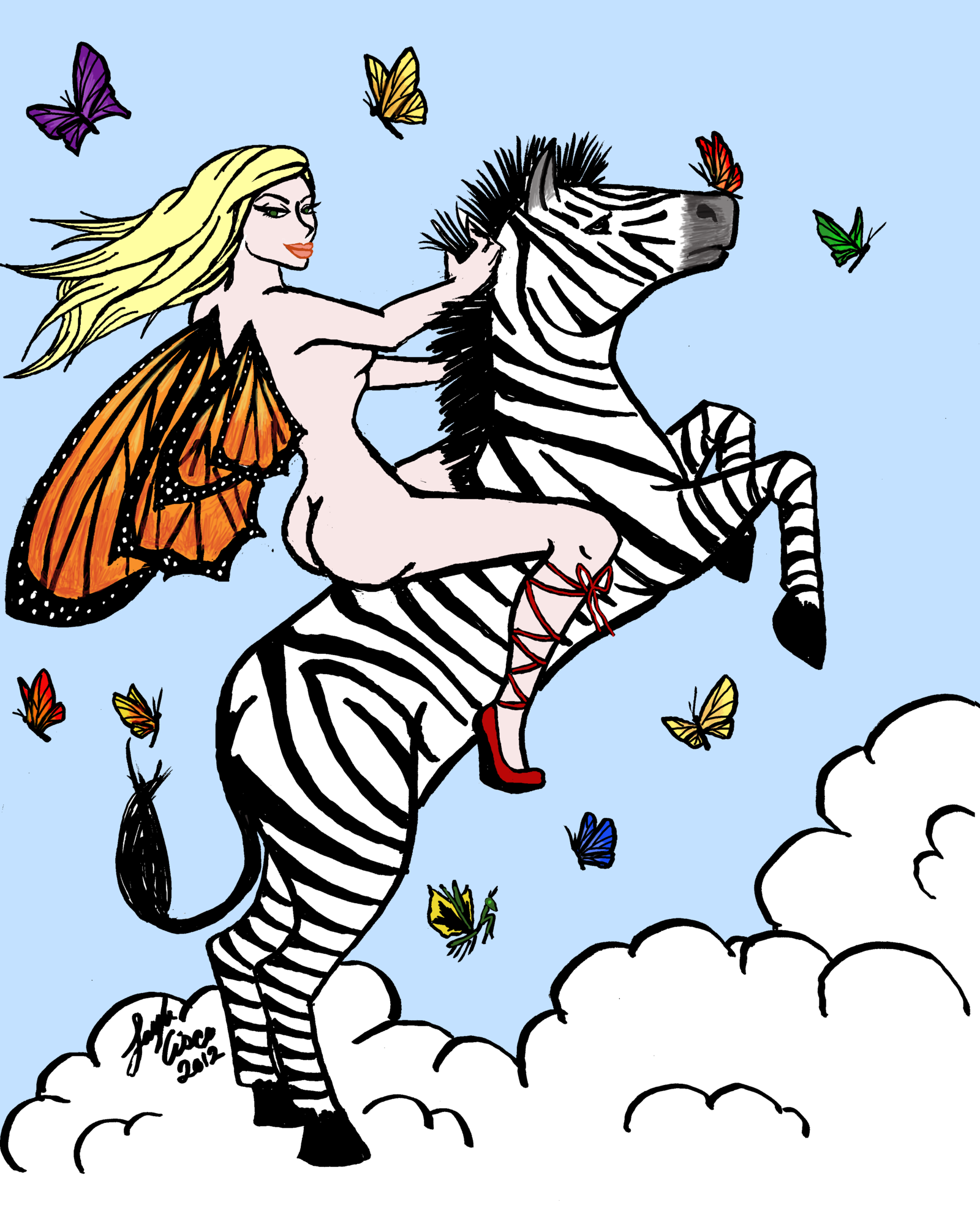 1600x1986 Littlewing By Laylassong Art Horseback Jimi