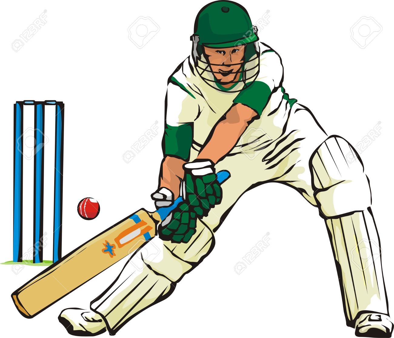 1300x1115 Cricket Clipart