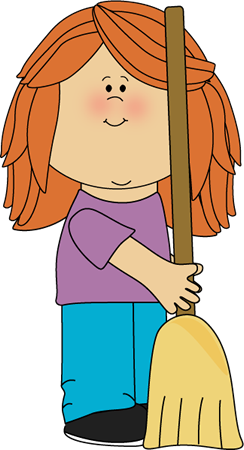 244x450 Classroom Sweeper Job Clip Art